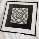Midnight Vintage Hand Embroidered Textile Wall Art