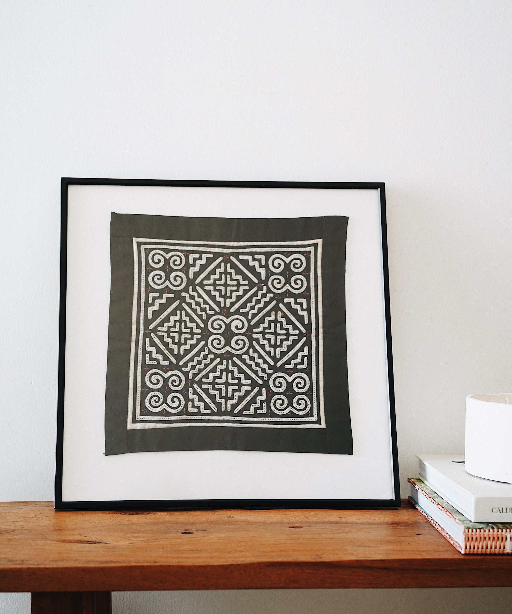 Rooj Vintage Hand Embroidered Textile Wall Art