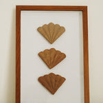 Seashell Wall Art in frame - front