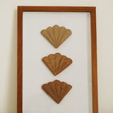 Seashell Wall Art in frame - front
