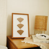 Seashell Wall Art in frame