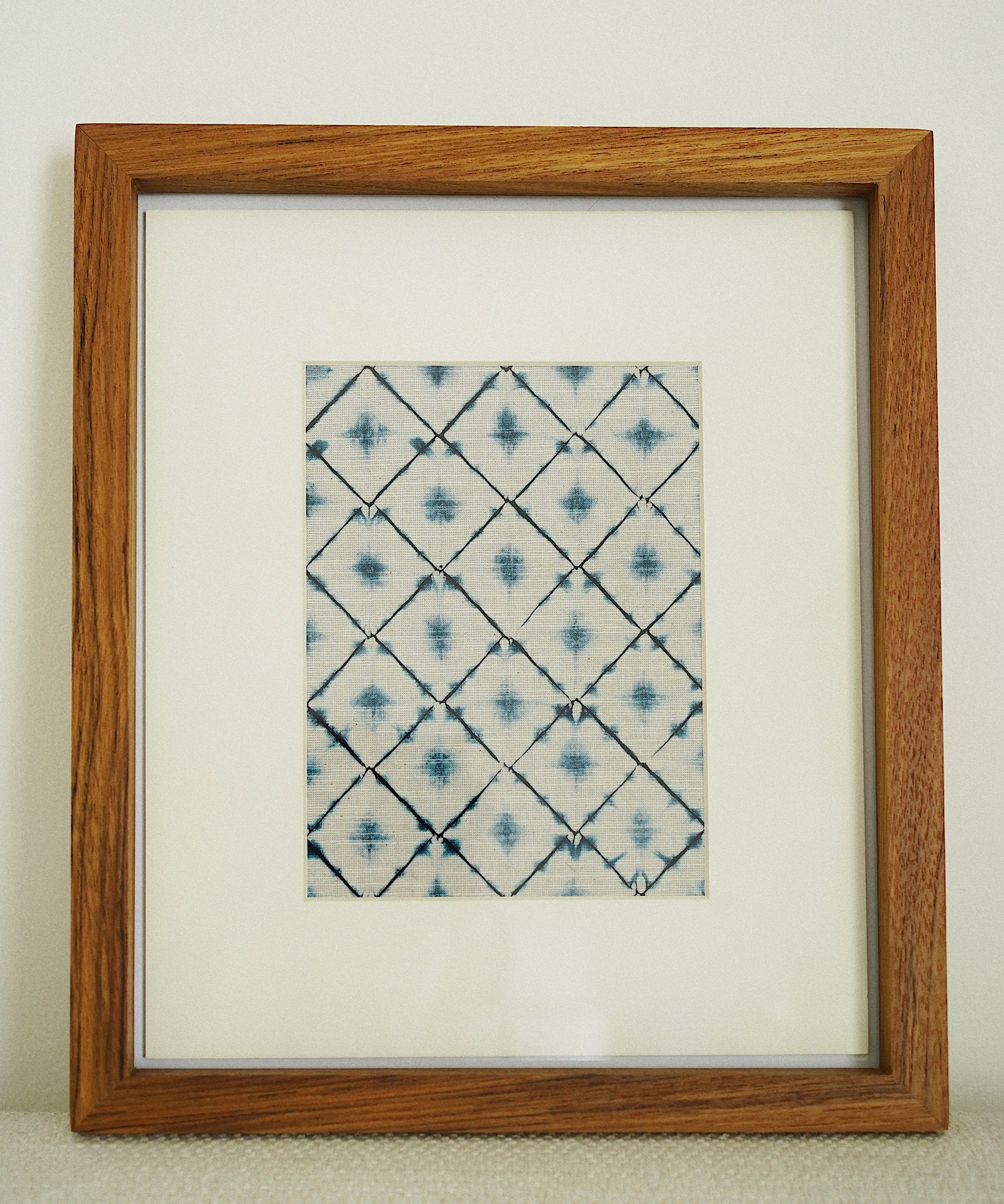 Tie Dye Textile Wall Art in Mountboard Frame No.1 